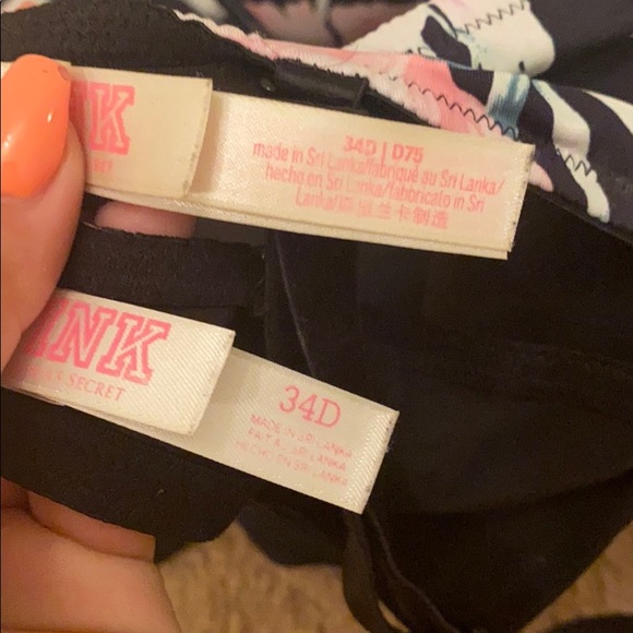 2 VS Pink 34D Push Up Bras - Picture 3 of 3